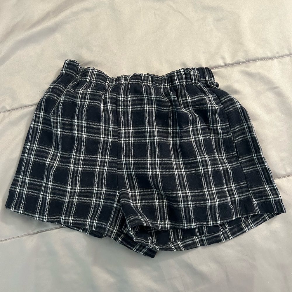 Women’s size medium boxer style pajama shorts with elastic waistband